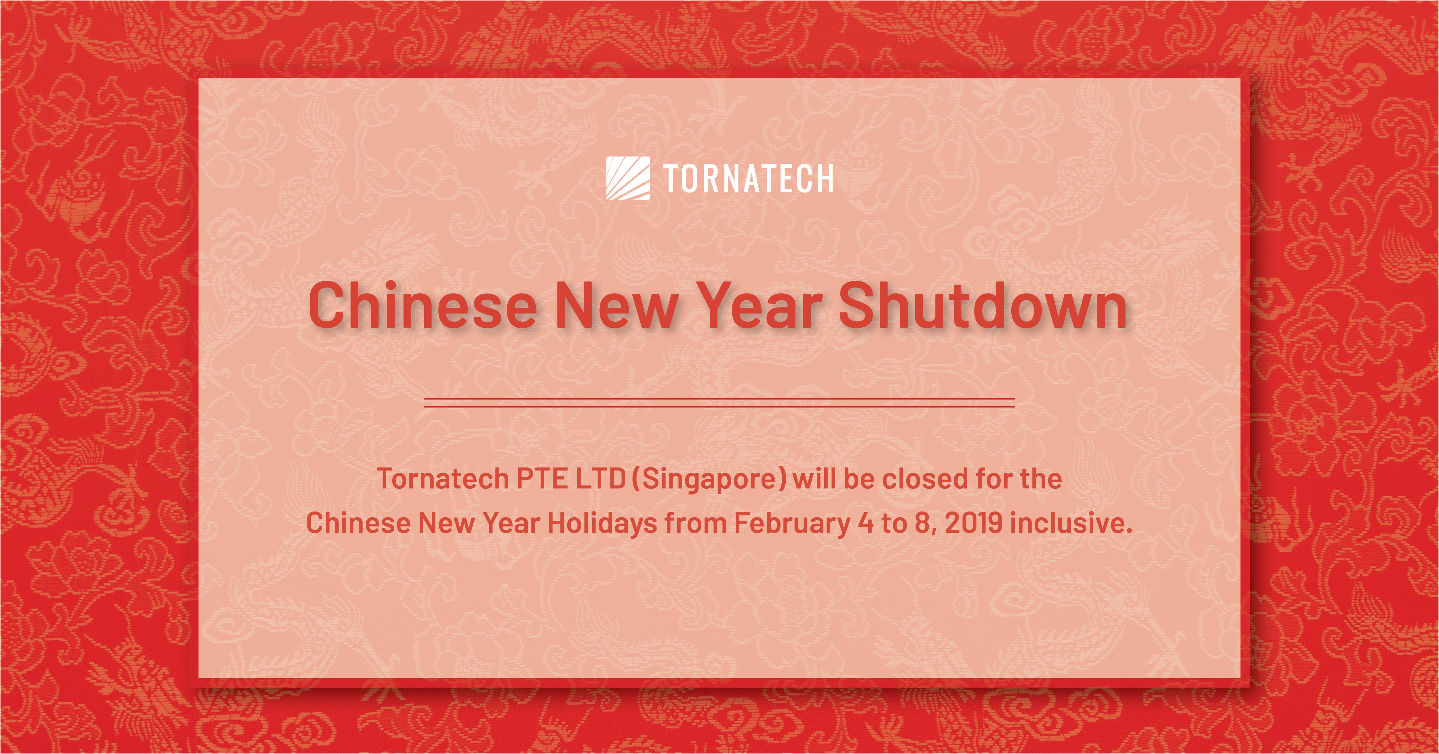 when is chinese new year shutdown