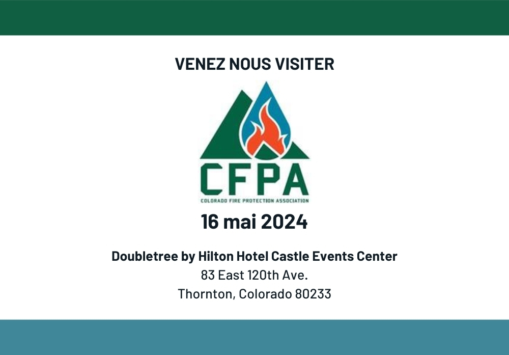 Exposition de la CFPA Montagnes Rocheuses sur la Protection Anti-Incendie | Thornton, CO | 16 mai